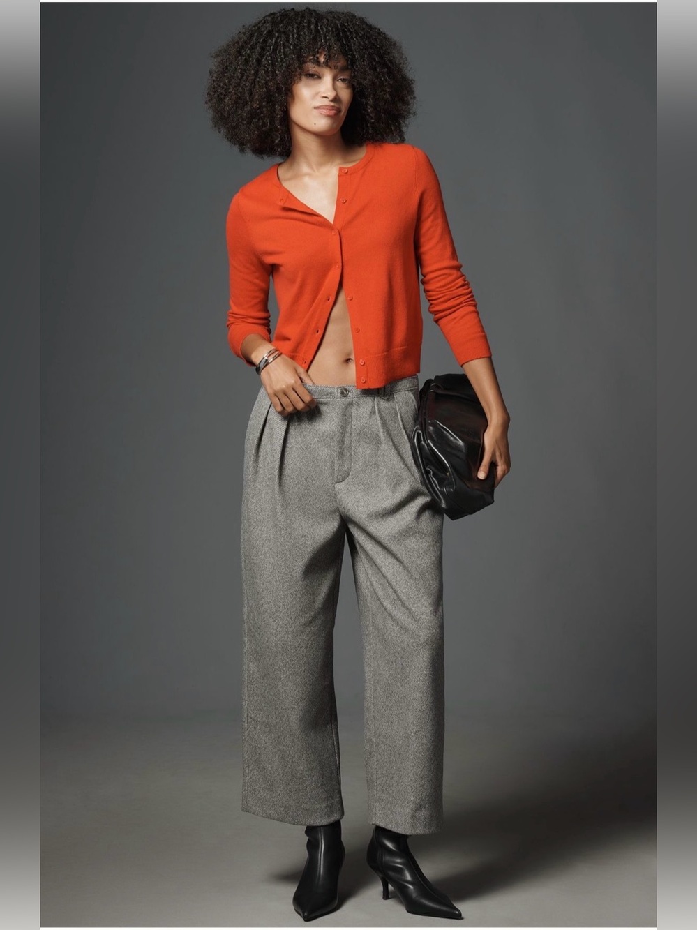 Maeve Brushed Cropped Trousers